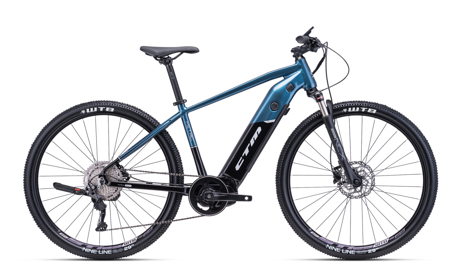 METRIC X - hlboká modrá / čierna 18'' (45